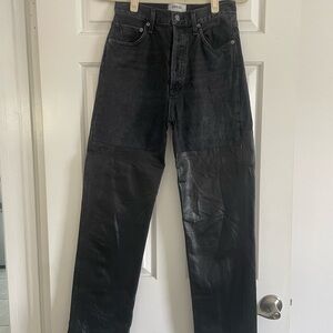 Agolde Black Boot Cut Jeans Sleek Silhouette